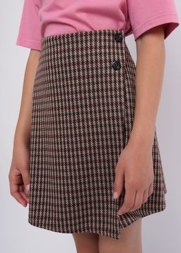 Юбка дев. т.беж/т.корич 725969/42ввэ - Clever wear фото 3
