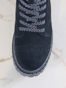 Ботинки 319.22511gr.Черный замша/мех