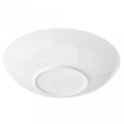 "Русь" Тарелка глубокая фарфоровая д239мм h49мм, 980мл, белый, рельефный декор (Китай)