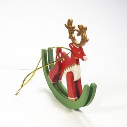 Елочные игрушки - Олень на качалке 3020 - Idh фото 5