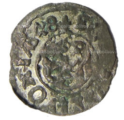 Солид 1648 года Шведская оккупация Риги  королева Кристина