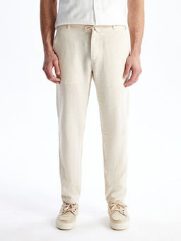 Брюки мужские Slim Fit с льном