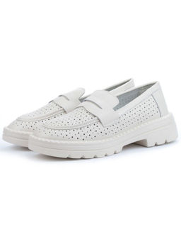 03-YD10-1D LT. BEIGE Лоферы женские (натуральная кожа)