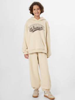 Худи для мальчиков бежевое с надписью Wonderful weekends - Mark formelle фото 3