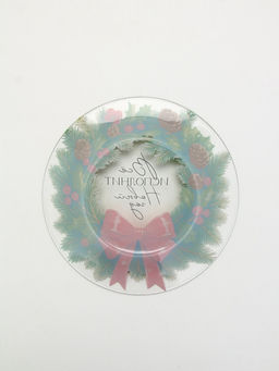 Тарелка новогодняя Венок на Новый год, 19.6 см