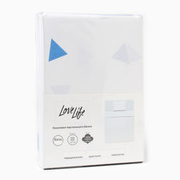 КПБ LoveLife 1.5 сп Треугольники 147*210,150*215,50*70 -1 шт,100% хлопок,бязь 120 г/м2  фото 11