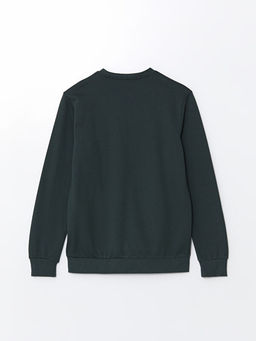 Bisiklet Yaka Uzun Kollu Bask?l? Erkek Sweatshirt - Waikiki фото 2