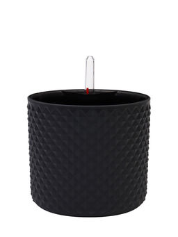 Кашпо с автополивом и вставкой 2 л d 15 см h_см графитовый ФАСЕТ