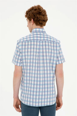 Рубашка U.S. Polo Assn Saks с коротким рукавом из хлопка  фото 5