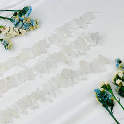 Бусины для украшений из Горного Хрусталя 35 см