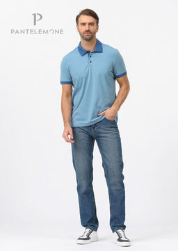 Футболка-поло из кулирки - Pantelemone фото 15