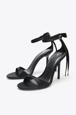 BOW ANKLE STRAP SANDALS - Zara фото 6