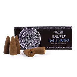 Благовония конусы BANJARA ETNO Back-Flow Nag Champa Super Premium качество 10 конусов 30g - Сандаловый дом фото 4