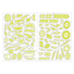 Цена за 4 шт. Книга со светящимися наклейками «Тачки на прокачку», 80 наклеек, 4 стр.