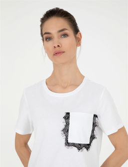 Beyaz Comfort Fit Ti__rt - Pierre cardin фото 2