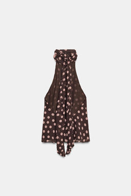 HALTER TOP WITH TIED DETAIL - Zara фото 9