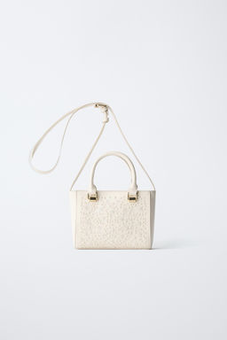 BOLSO BANDOLERA PERLITAS / Blanco