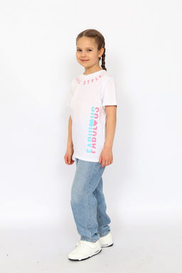 CRB wear/ HSJG 63849-20 Футболка для девочки,белый/Ex.Cherubino  фото 3