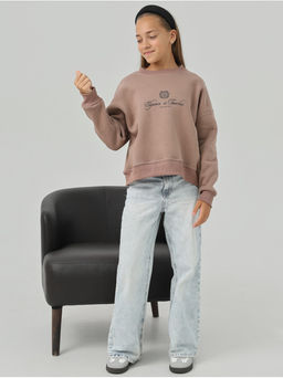 Свитшот Начес Элегант Какао Девочка - София фото 8