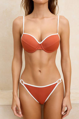 Koyu Lacivert Renk Bloklu Balconette Kapl? Normal Bel Brazilian Bikini Tak?m? TBESS26BT00016 - Trendyolmilla фото 15