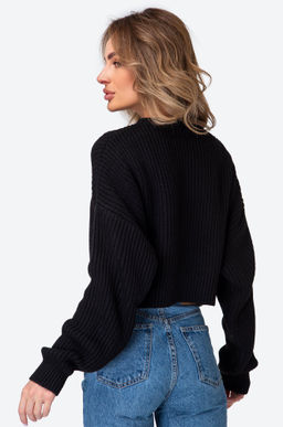 Женский укороченный джемпер оверсайз Happy Fox  фото 25