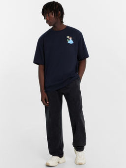 Футболка мужская синяя со снеговиком неви +печать 111772 - Mark formelle фото 3