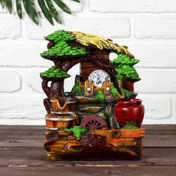 Фонтан настольный «Под деревом», 13×20×27 см, с подсветкой