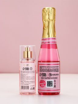 Подарочный набор: гель для душа шампанское и мист для тела, Чистое Счастье