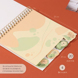 Фотоальбом на спирали 20 листов Балерины и цветы, объёмный элемент и 4 вкладки, 24?24 см - Keep memories фото 4