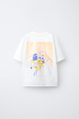 CAMISETA BORDADO Y ESTAMPADO CLARA CEBRIAN  / Blanco - Zara фото 2