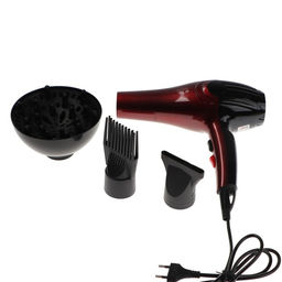 Фен Luazon LF-28, 1600 Вт, 2 скорости, 3 температурных режима, 3 насадки, расчески, черный,