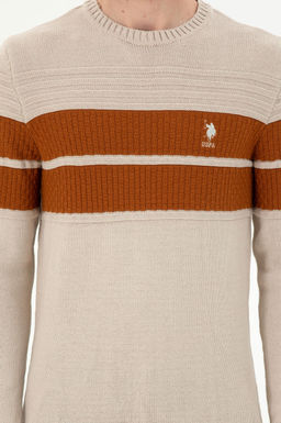 Мужской свитер из каменного меланжа - U.s. polo assn фото 6