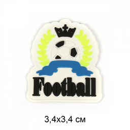 Аппликации пришивные арт.TBY.2353 Football 3,4х3,4см уп.20шт