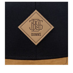 Бейсболка DJINNS арт. 6P SB Jersey Patch (черный / бежевый)