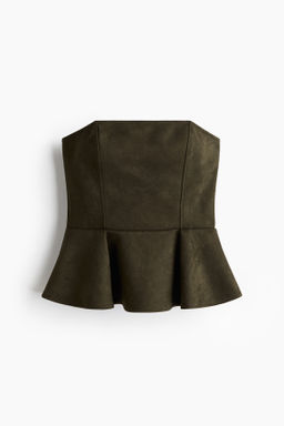 Top bandeau con peplum - H&m фото 2