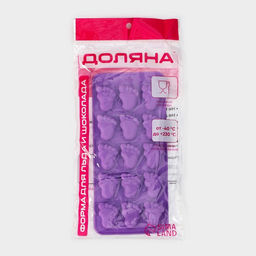 Цена за 2 шт. Форма для конфет и шоколада Доляна Следопыт, силикон, 22?10?1.8 см, 15 ячеек (3.6?2.7 см), МИКС  фото 7