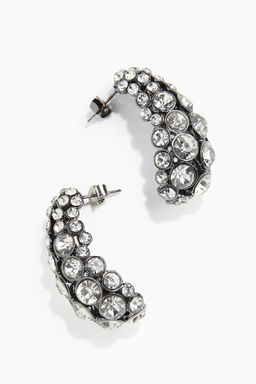 Pendientes cupula con strass - H&m фото 4