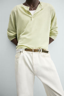 JERSEY CUELLO PANADERO 100% C??AMO / Verde claro - Zara фото 6