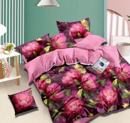 Постельное белье поплин люкс - Дурман Евро (нав.70х70)