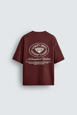 CONTRAST PRINT T-SHIRT - Zara фото 8