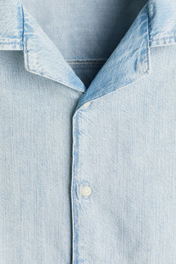 Camisa resort en denim Regular Fit - H&m фото 8