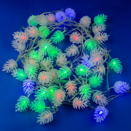 ULD-S0500-050/DTA MULTI IP20 PINE CONES Гирлянда светодиодная Шишки, 5м. 50 светодиодов. Разноцветный свет. Провод прозрачный. ТМ Uniel