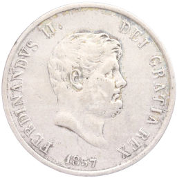 Монета 120 грано 1857 года Королевство Обеих Сицилий