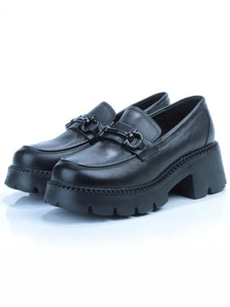 03-5936 BLACK Лоферы женские (натуральная кожа)