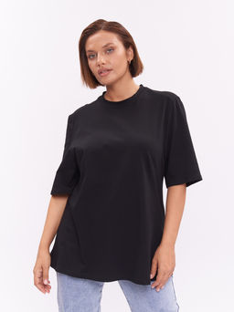 Футболка из хлопка FU21502BLK01