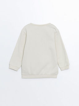 Bisiklet Yaka Bask?l? Kal?n Erkek Bebek Sweatshirt - Waikiki фото 3