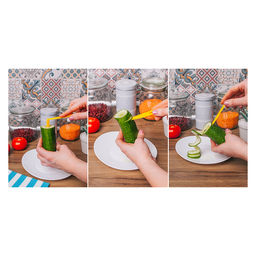 Цена за 3 шт. Овощерезка спиралью Доляна «Буратино», 10.5 см, МИКС