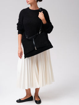 Замшевая сумка сэтчел Colette DBR 31349 черный фото 4