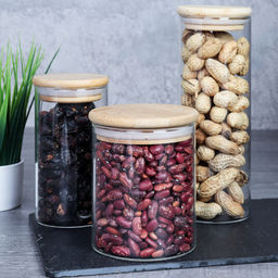 Банка для сыпучих бамбуковая крышка d-85/100 мм 500 мл /GT-35-121/уп120/ - Галеонтрейд фото 10