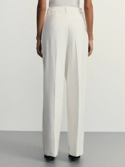 Брюки прямого кроя с содержанием льна / Zarina  фото 4